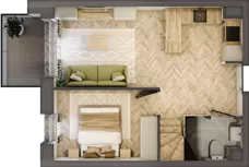 3 pokoje, apartament 65,19 m², piętro 2, oferta nr 64, Marina Residence Puck, Puck, ul. Aleja Lipowa 4