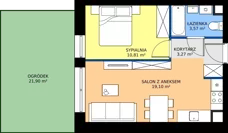 2 pokoje, apartament 36,75 m², parter, oferta nr 36, Marina Residence Puck, Puck, ul. Aleja Lipowa 4