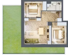 3 pokoje, apartament 48,14 m², parter, oferta nr 5, Marina Residence Puck, Puck, ul. Aleja Lipowa 4
