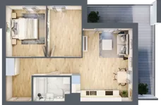3 pokoje, mieszkanie 52,03 m², piętro 3, oferta nr M27, Osiedle Wędrowna bud. B1, Lublin, Sławin, ul. Wędrowna