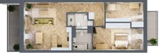 3 pokoje, mieszkanie 76,10 m², piętro 5, oferta nr 65, Ogrody Sukiennicze, Łódź, Śródmieście, ul. Rewolucji 1905r. 59B