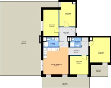 4 pokoje, mieszkanie 94,36 m², piętro 3, oferta nr 16, Apartamenty Kasprzaka, Olsztyn, Kościuszki, ul. Kasprzaka 1