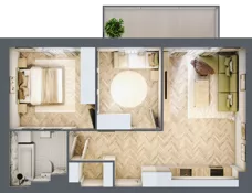 3 pokoje, mieszkanie 53,74 m², piętro 2, oferta nr A.2.8, Vista Eco, Wrocław, Leśnica, Stabłowice, ul. Łomnicka