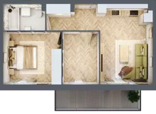 3 pokoje, mieszkanie 51,40 m², piętro 2, oferta nr A.2.1, Vista Eco, Wrocław, Leśnica, Stabłowice, ul. Łomnicka