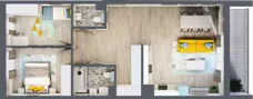 3 pokoje, mieszkanie 71,13 m², piętro 8, oferta nr 08.MB109, Artepolis, Łódź, Polesie, Stare Polesie, ul. Kasprzaka 1
