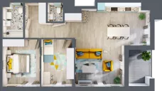 3 pokoje, mieszkanie 71,86 m², piętro 8, oferta nr 08.MB108, Artepolis, Łódź, Polesie, Stare Polesie, ul. Kasprzaka 1
