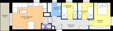 4 pokoje, apartament 66,18 m², piętro 1, oferta nr A16, Apartamenty Aqua Marina, Smardzewice, ul. Wodna