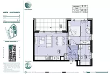 2 pokoje, apartament 48,13 m², piętro 1, oferta nr 812435, Mazury Golf Apartments, Naterki, ul. Golfowa