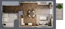 1 pokój, mieszkanie 30,83 m², piętro 2, oferta nr 1/2/M5, Lechicka 65, Poznań, Piątkowo, ul. Lechicka 65