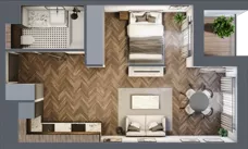 2 pokoje, mieszkanie 38,53 m², piętro 4, oferta nr 2.2/4/M2, Lechicka 65, Poznań, Piątkowo, ul. Lechicka 65
