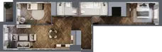 3 pokoje, mieszkanie 81,04 m², piętro 1, oferta nr 2.3/1/M1, Lechicka 65, Poznań, Piątkowo, ul. Lechicka 65