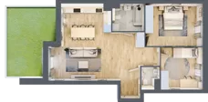 3 pokoje, mieszkanie 72,98 m², parter, oferta nr A.4.1.01, Botanika Skierniewice, Skierniewice, Aleja Macieja Rataja 18