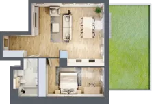 2 pokoje, mieszkanie 57,52 m², parter, oferta nr A.3.1.02, Botanika Skierniewice, Skierniewice, Aleja Macieja Rataja 18
