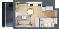 1 pokój, mieszkanie 26,13 m², piętro 1, oferta nr A.2.2.04, Botanika Skierniewice, Skierniewice, Aleja Macieja Rataja 18