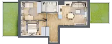 3 pokoje, mieszkanie 56,03 m², parter, oferta nr A.1.1.04, Botanika Skierniewice, Skierniewice, Aleja Macieja Rataja 18