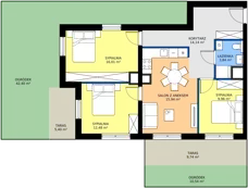 4 pokoje, mieszkanie 72,37 m², parter, oferta nr M05, Madalińskiego, Gdańsk, Chełm, ul. Antoniego Madalińskiego