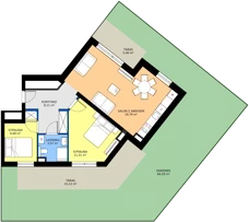 3 pokoje, mieszkanie 49,67 m², parter, oferta nr M01, Madalińskiego, Gdańsk, Chełm, ul. Antoniego Madalińskiego