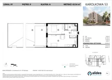 2 pokoje, mieszkanie 43,54 m², parter, oferta nr A.00.L.01, ReVola, Warszawa, Wola, Młynów, ul. Karolkowa 53