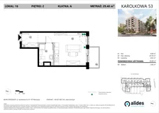 1 pokój, mieszkanie 29,48 m², piętro 2, oferta nr A.02.L.16, ReVola, Warszawa, Wola, Młynów, ul. Karolkowa 53