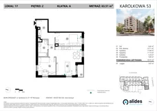 3 pokoje, mieszkanie 63,51 m², piętro 2, oferta nr A.02.L.17, ReVola, Warszawa, Wola, Młynów, ul. Karolkowa 53