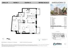 4 pokoje, mieszkanie 86,26 m², piętro 7, oferta nr A.07.L.49, ReVola, Warszawa, Wola, Młynów, ul. Karolkowa 53