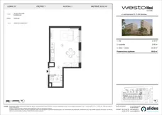 1 pokój, mieszkanie 30,62 m², piętro 1, oferta nr M6, Westo Wola, Warszawa, Wola, Odolany, ul. Jana Kazimierza 72