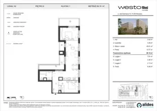 2 pokoje, mieszkanie 69,19 m², piętro 8, oferta nr M42, Westo Wola, Warszawa, Wola, Odolany, ul. Jana Kazimierza 72