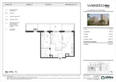3 pokoje, mieszkanie 50,41 m², piętro 5, oferta nr M80, Westo Wola, Warszawa, Wola, Odolany, ul. Jana Kazimierza 72