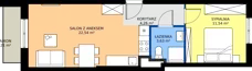 2 pokoje, mieszkanie 42,04 m², piętro 2, oferta nr 73, Moja Oszmiańska, Warszawa, Targówek, Targówek Mieszkaniowy, ul. Oszmiańska