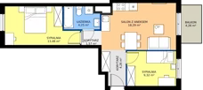 3 pokoje, mieszkanie 51,20 m², piętro 2, oferta nr 107, Moja Oszmiańska, Warszawa, Targówek, Targówek Mieszkaniowy, ul. Oszmiańska