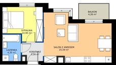 2 pokoje, mieszkanie 44,24 m², piętro 2, oferta nr 10, Moja Oszmiańska, Warszawa, Targówek, Targówek Mieszkaniowy, ul. Oszmiańska
