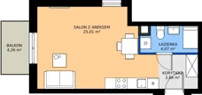 1 pokój, mieszkanie 33,00 m², piętro 1, oferta nr 71, Moja Oszmiańska, Warszawa, Targówek, Targówek Mieszkaniowy, ul. Oszmiańska