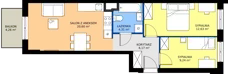 3 pokoje, mieszkanie 53,03 m², piętro 1, oferta nr 133, Moja Oszmiańska, Warszawa, Targówek, Targówek Mieszkaniowy, ul. Oszmiańska