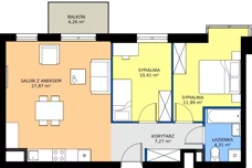 3 pokoje, mieszkanie 62,00 m², piętro 2, oferta nr 9, Moja Oszmiańska, Warszawa, Targówek, Targówek Mieszkaniowy, ul. Oszmiańska