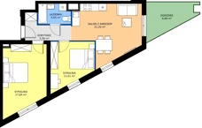 2 pokoje, mieszkanie 60,20 m², parter, oferta nr 125, Moja Oszmiańska, Warszawa, Targówek, Targówek Mieszkaniowy, ul. Oszmiańska