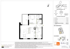 3 pokoje, apartament 72,88 m², piętro 1, oferta nr B-38, Symfonia Praga, Warszawa, Praga Południe, Kamionek, ul. Mińska