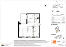 3 pokoje, apartament 72,88 m², piętro 1, oferta nr B-38, Symfonia Praga, Warszawa, Praga Południe, Kamionek, ul. Mińska