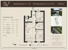 3 pokoje, mieszkanie 59,03 m², parter, oferta nr 3A, Sołtysowska Vidok, Kraków, Czyżyny, ul. Sołtysowska 26
