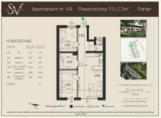 3 pokoje, mieszkanie 59,03 m², parter, oferta nr 4A, Sołtysowska Vidok, Kraków, Czyżyny, ul. Sołtysowska 26
