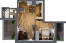 2 pokoje, mieszkanie 43,61 m², piętro 2, oferta nr 11, Koncept H8, Warszawa, Targówek, Targówek Mieszkaniowy, ul. Hodowlana 8