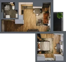 2 pokoje, mieszkanie 38,60 m², piętro 2, oferta nr 12, Koncept H8, Warszawa, Targówek, Targówek Mieszkaniowy, ul. Hodowlana 8