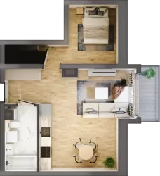 2 pokoje, mieszkanie 40,71 m², piętro 4, oferta nr A1.4/1, Osiedle Pod Jeleniami, Jelenia Góra, Śródmieście, ul. Kadetów 2