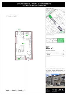 1 pokój, apartament 35,04 m², piętro 2, oferta nr A5, Fifna Kamienica, Poznań, Stare Miasto, Chwaliszewo, ul. Chwaliszewo