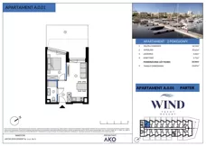 2 pokoje, apartament inwestycyjny 34,94 m², parter, oferta nr A.0.01, Wind Yacht Resort, Wiślinka, ul. Piaskowa 1-3