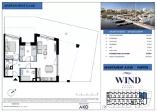 3 pokoje, apartament inwestycyjny 65,99 m², parter, oferta nr A.0.08, Wind Yacht Resort, Wiślinka, ul. Piaskowa 1-3