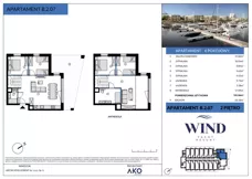 5 pokoi, apartament inwestycyjny 105,94 m², piętro 2, oferta nr B.2.07, Wind Yacht Resort, Wiślinka, ul. Piaskowa 1-3