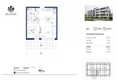 2 pokoje, apartament inwestycyjny 36,80 m², parter, oferta nr M1, Sea Light Residence, Gąski, ul Nadbrzeżna