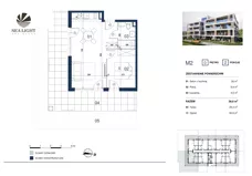 2 pokoje, apartament inwestycyjny 39,90 m², parter, oferta nr M2, Sea Light Residence, Gąski, ul Nadbrzeżna