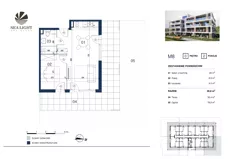 2 pokoje, apartament inwestycyjny 39,90 m², parter, oferta nr M8, Sea Light Residence, Gąski, ul Nadbrzeżna