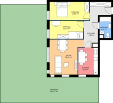 3 pokoje, mieszkanie 65,81 m², parter, oferta nr C7, Jodłowicka 5, Wrocław, Maślice, Stabłowice, ul. Jodłowicka 5